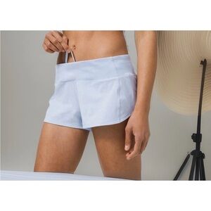 Lululemon Speed Up Short *2.5" Blue Linen  SZ 10  NWOT